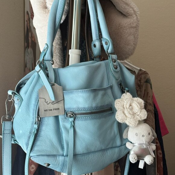 We The Free Baby Emerson Tote Bag - Washed Sail (Baby Blue) Worn Once - Picture 3 of 3